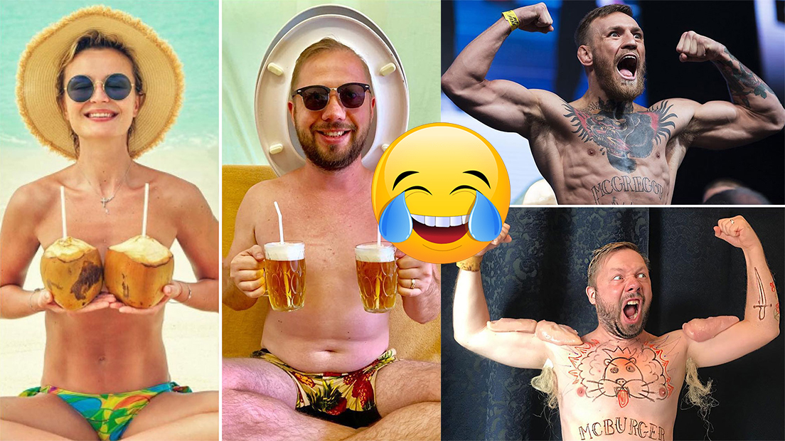 Ruský bloger sa snaží vtipne sparodovať fotky známych osobností