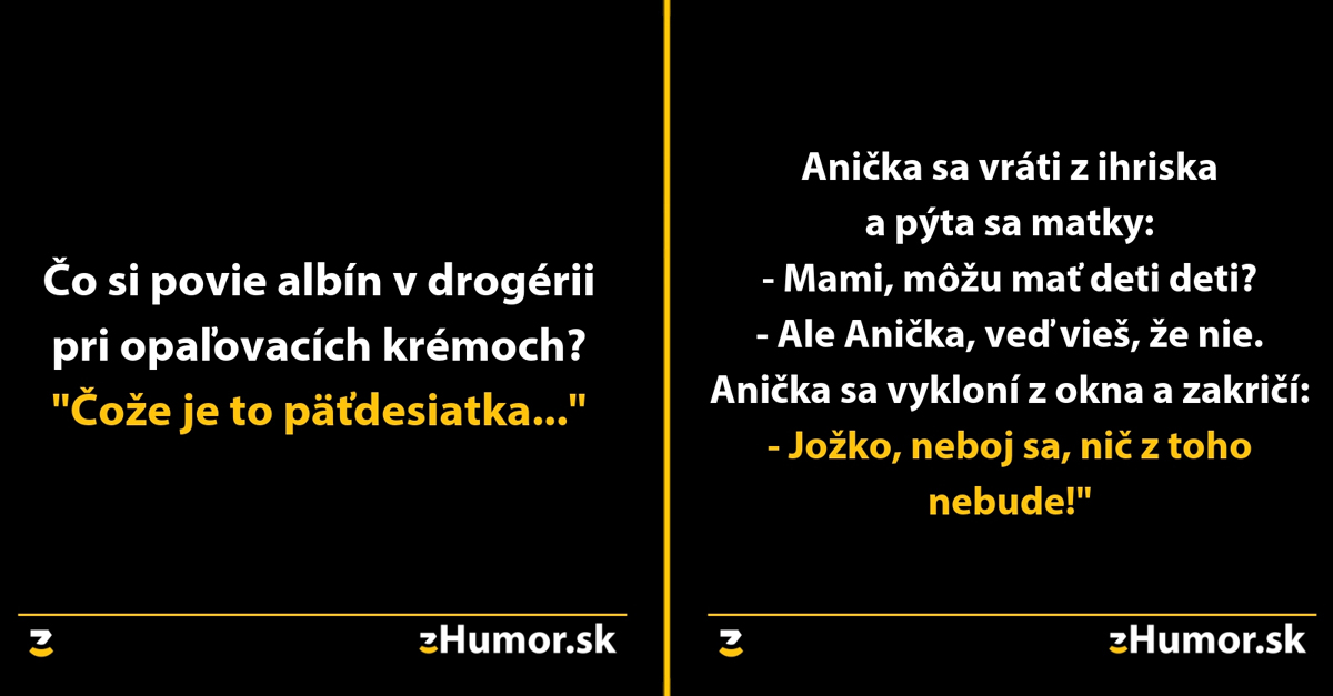 Zopár klasických vtipov, ktoré boli sú aj budú : O zlatej rybke a tabletách do umývačky riadu
