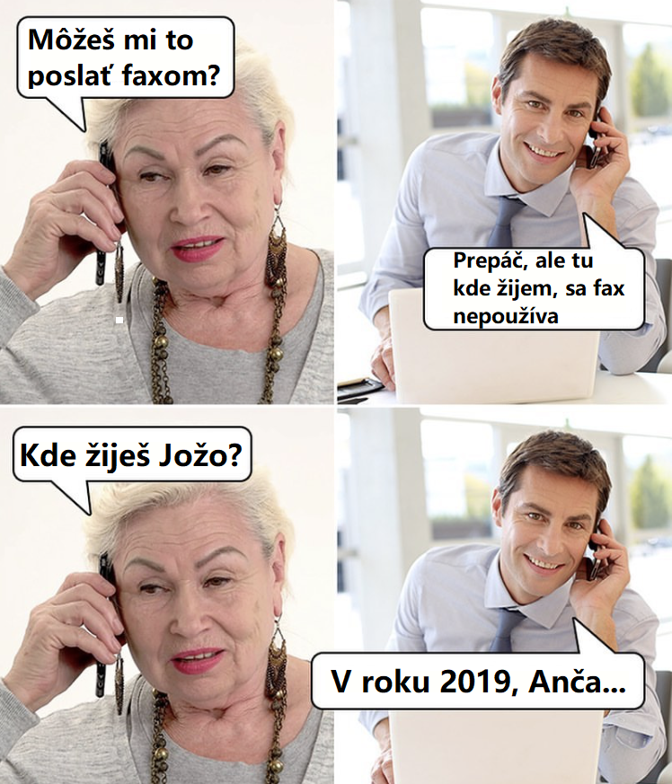Vitaj v realite starká
