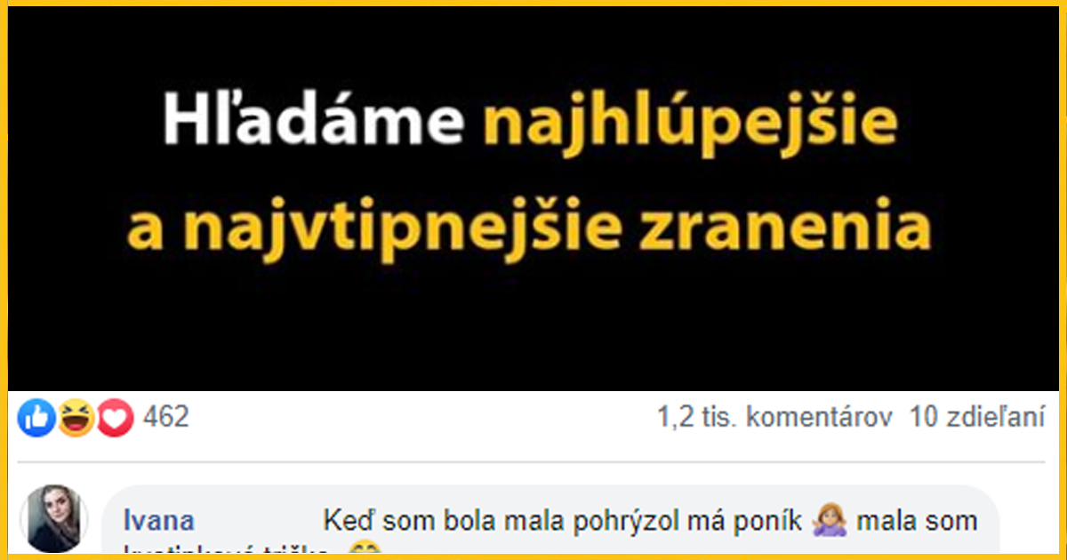 Najbizarnejšie a najvtipnejšie zranenia Slovákov – skutočné príbehy zo života ľudí č.2