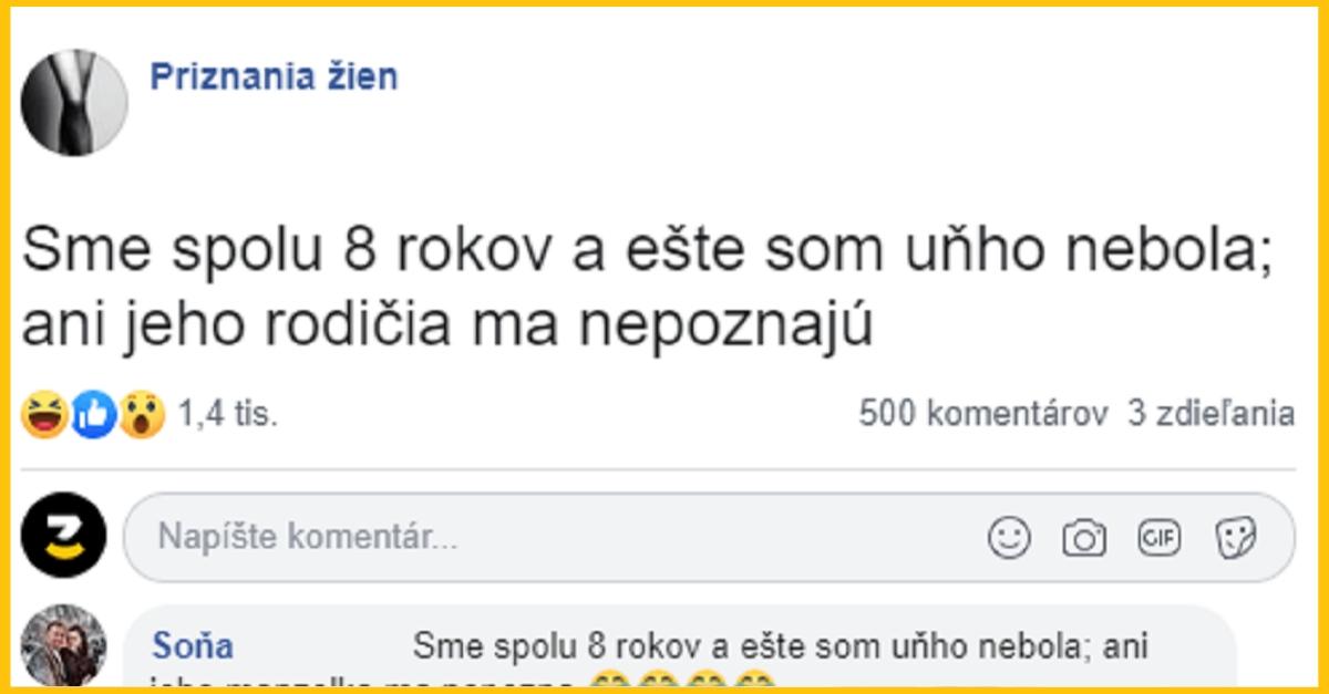 Priznala sa, že sú s chlapom spolu 8 rokov, no ešte u neho nebola. Toľko vtipných odfajčov nečakala!