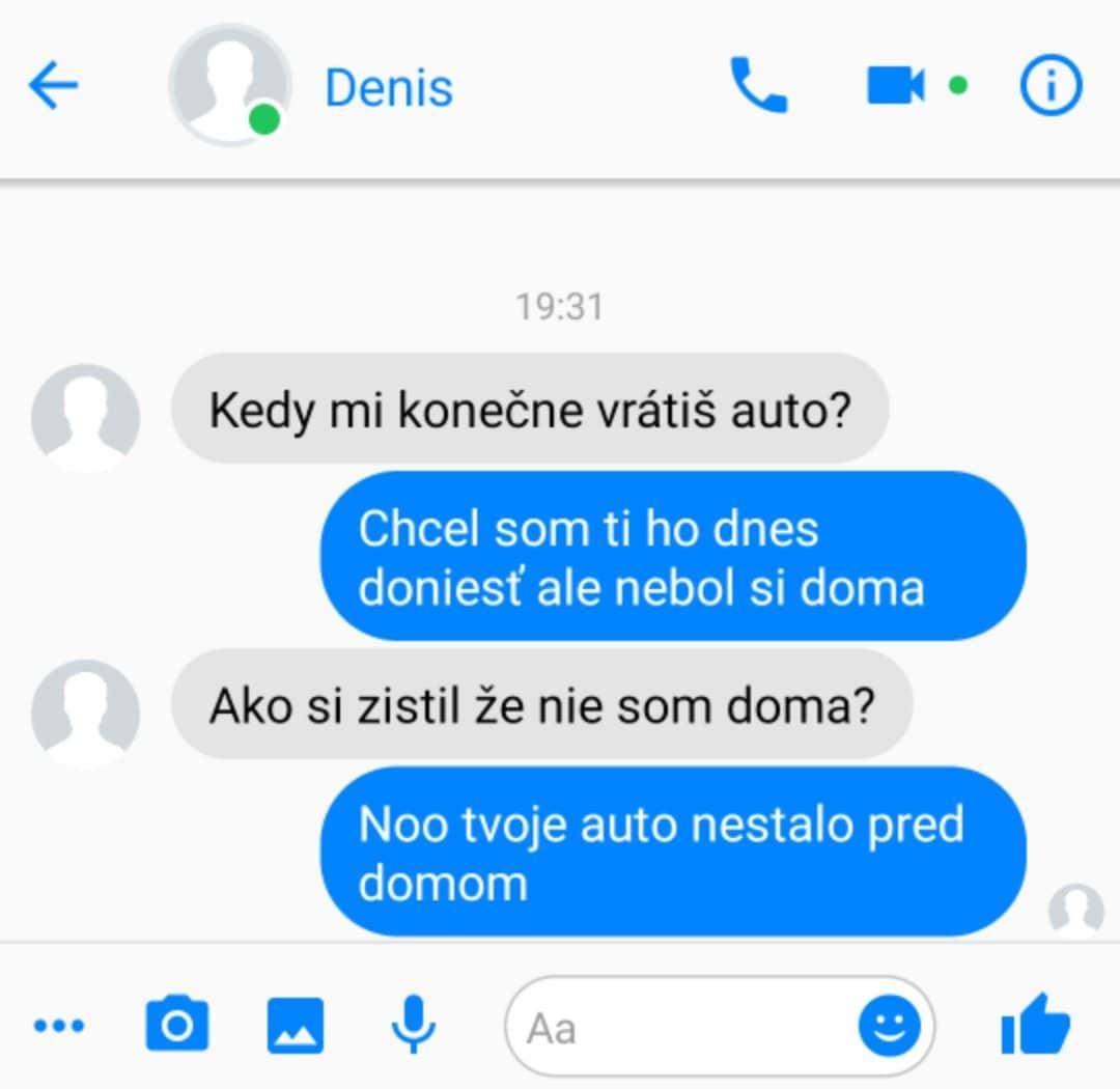 Kámo fakt tam to auto nebolo