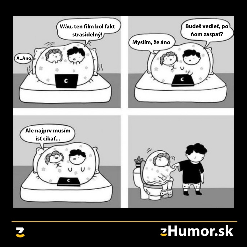 Keď pozeráš horor pred spánkom