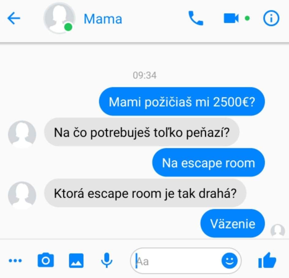 Trošku drahšia escape room