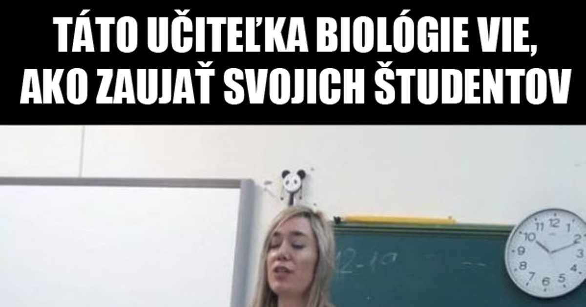 Najlepšia učiteľka biológie