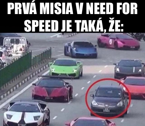Prvá misia v Need For Speed