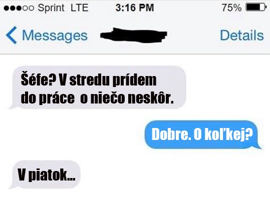 Prídem neskôr