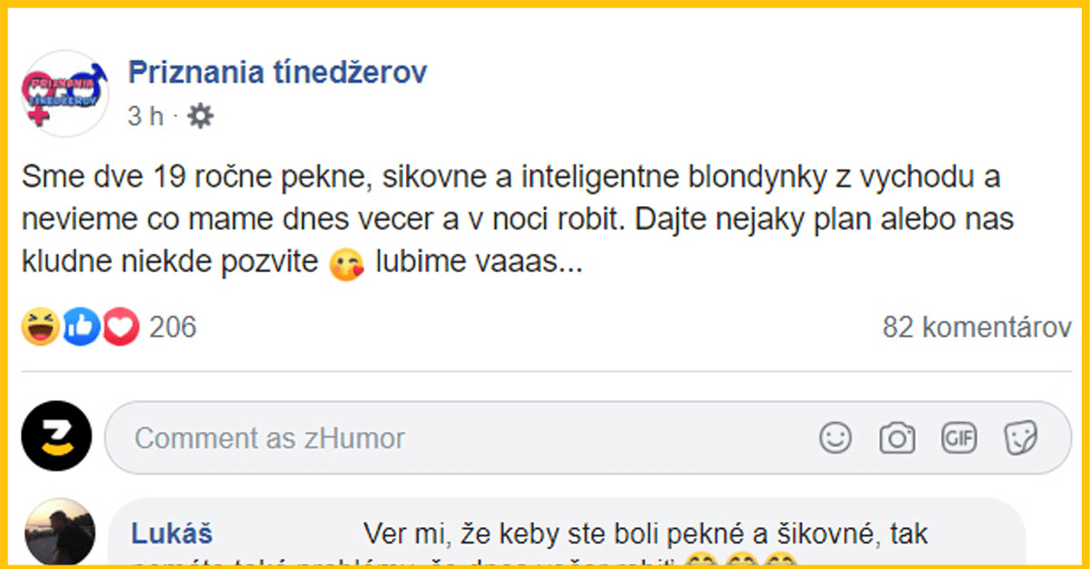 Dve 19-ročné baby hľadali spoločnosť na večer. Ľudia ich neskutočne zosmiešnili v komentároch.