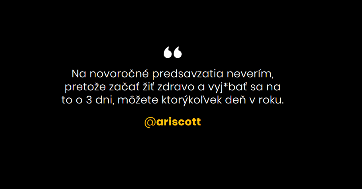 Kompilácia novoročných predsavzatí z Twitteru, ktoré ti rozochvejú bránicu