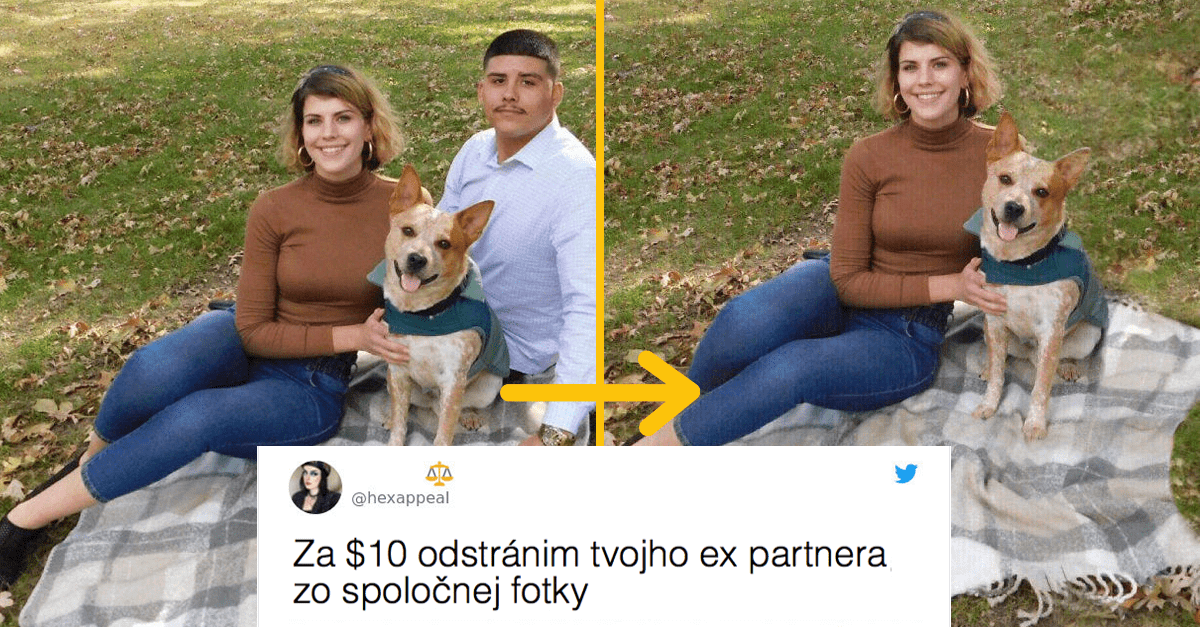 Žena na Twitteri ponúka odstránenie ex-partnera zo spoločnej fotografie za 10 dolárov
