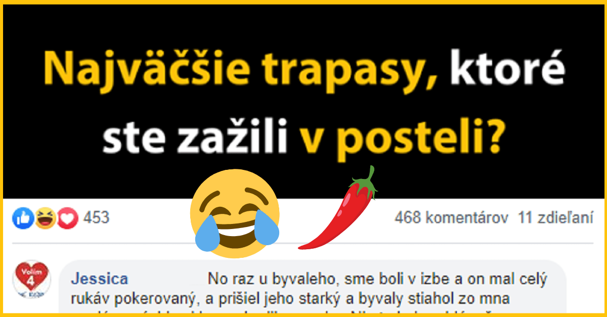 Slováci sa podelili o najväčšie trapasy, ktoré sa im stali v posteli. Tieto príbehy vás dostanú