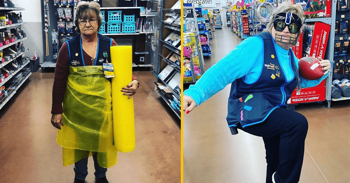 Sieť obchodov Walmart zdieľa zábavné fotografie ich zamestnankyne, ktoré sa stali hotovým virálom (20+ obrázkov)