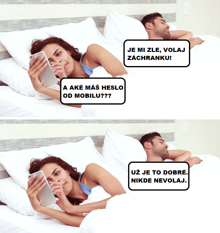 Heslo od mobilu