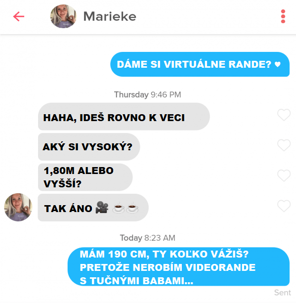 Podmienky online rande