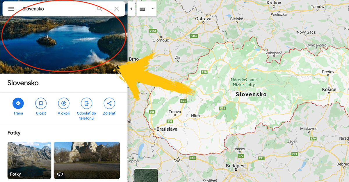 Google si pomýlil Slovensko. Pri vyhľadávaní cez Google Maps totiž niečo nesedí