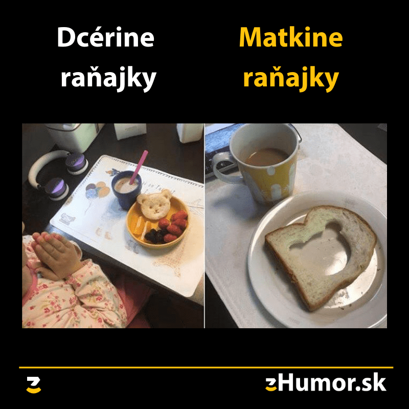 Raňajky – dcéra VS. matka
