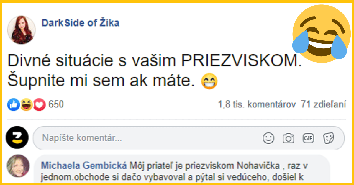 Vtipné situácie s priezviskami Slovákov – skutočné príbehy zo života ľudí č.4