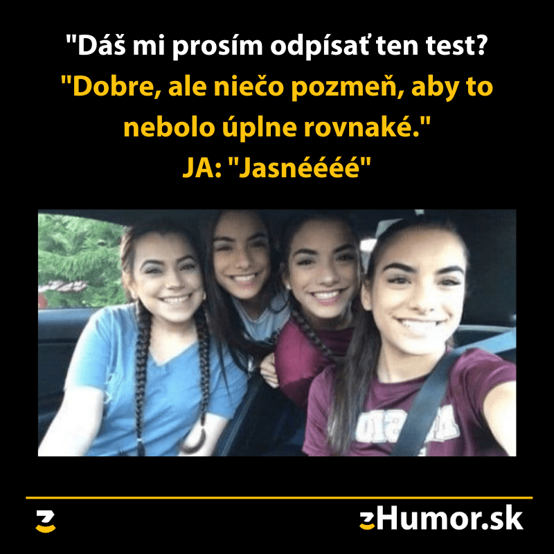 Dáš odpísať?