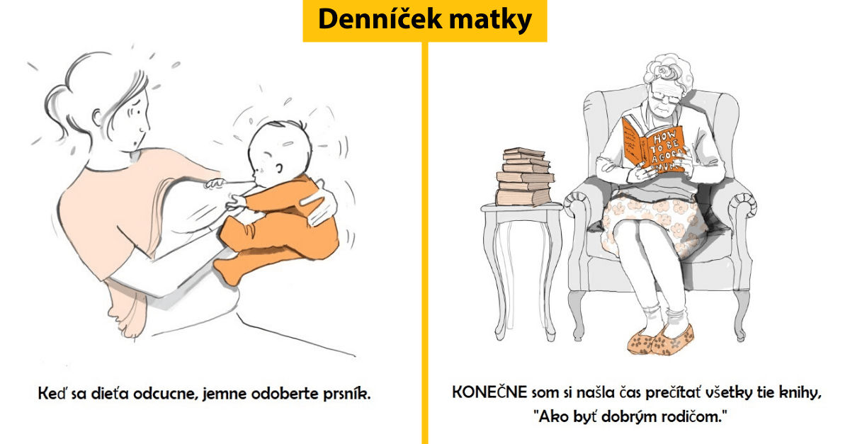 Chceš mať niekedy deti? Tu si pozri pekne a výstižne ilustrovaný denníček novej mamy