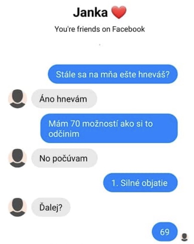Odpustené, tu sa nemáme čo baviť