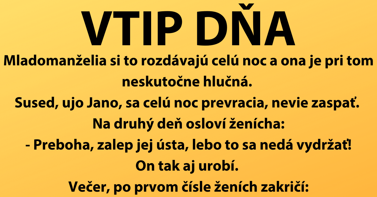 VTIP DŇA: Náruživé milovanie novomanželov