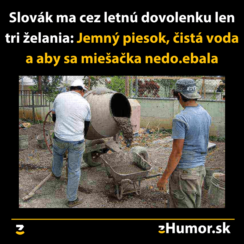 Letná dovolenka Slováka