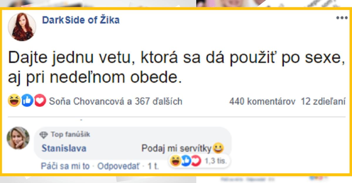 Vety, ktoré sa dajú použiť pri obede a súloži – príbehy zo života ľudí