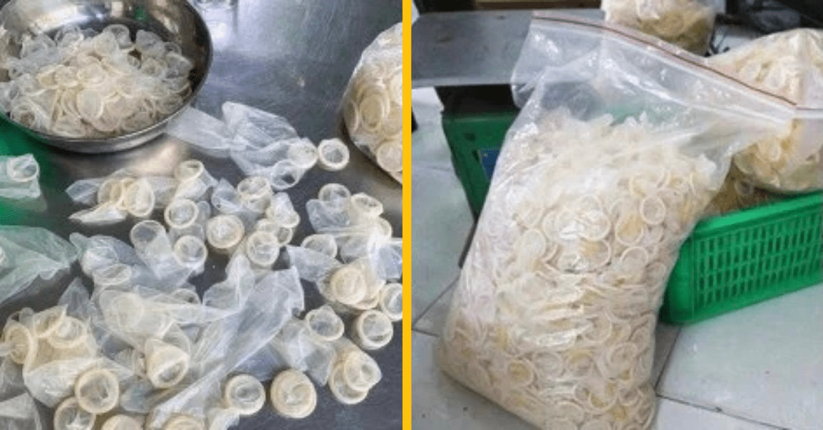 Policajná razia odhalila nelegálnu spoločnosť, ktorá vyrecyklovala viac ako 300 000 použitých kondómov