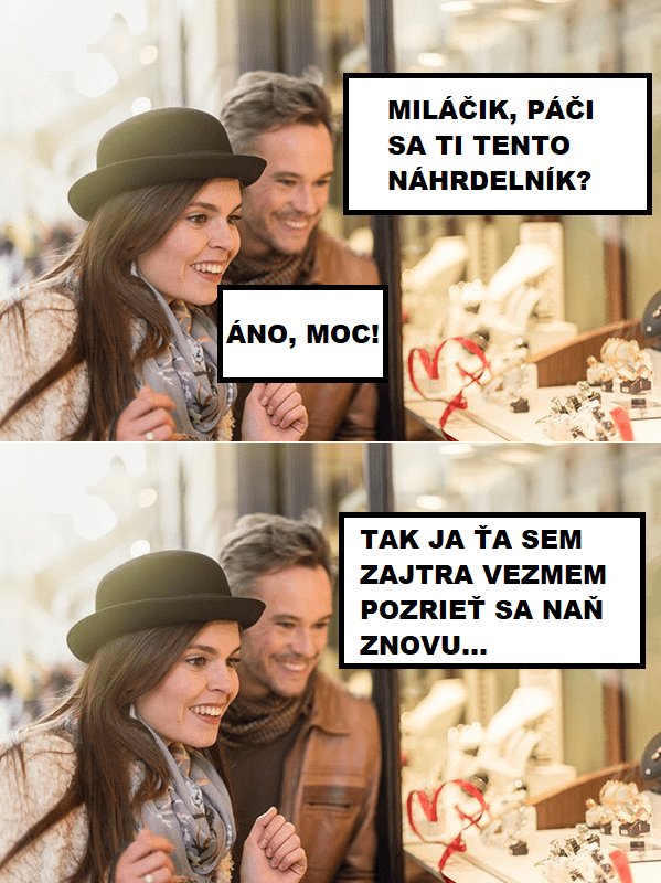 Nákupy vo dvojici sú také