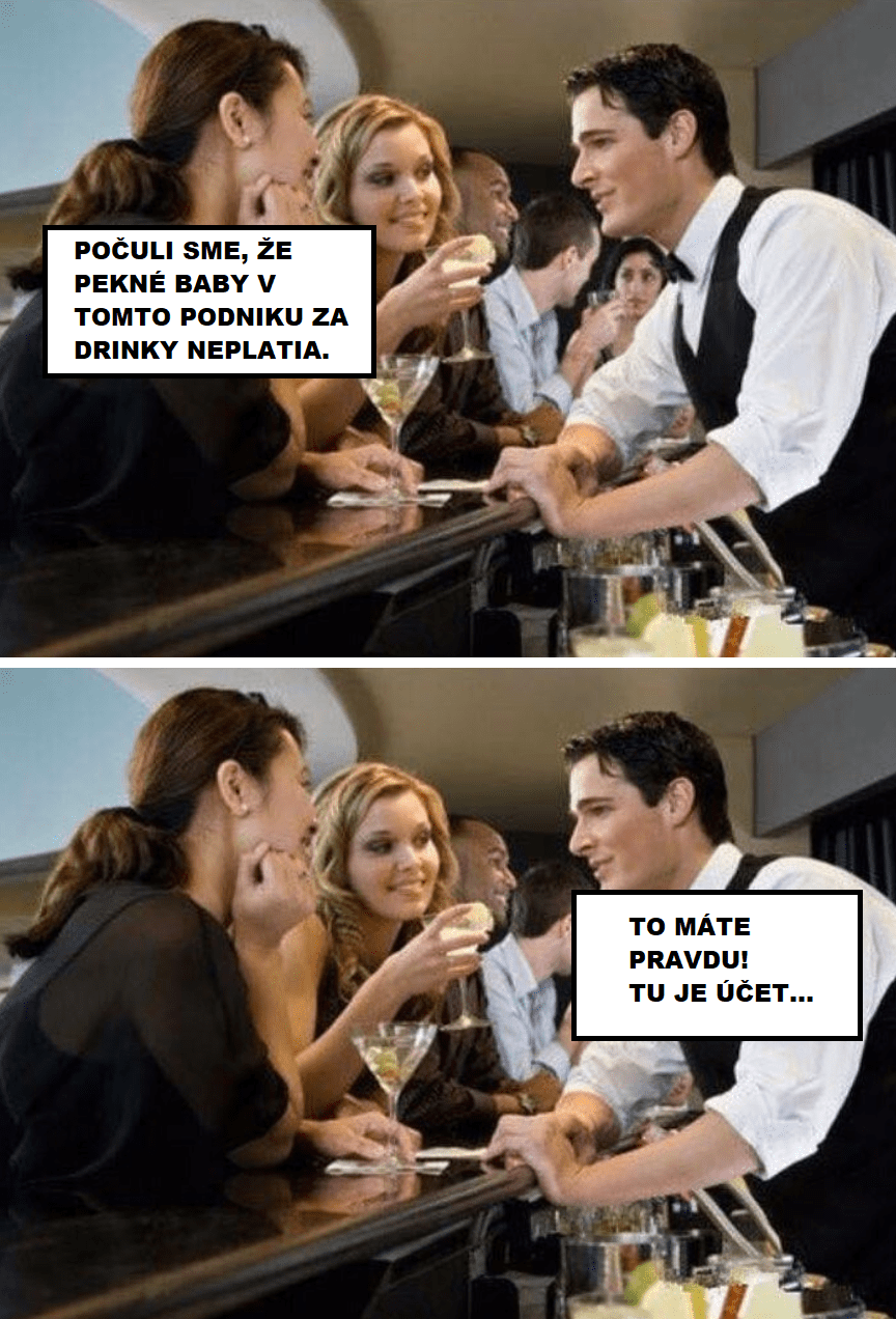 Drinky zadarmo