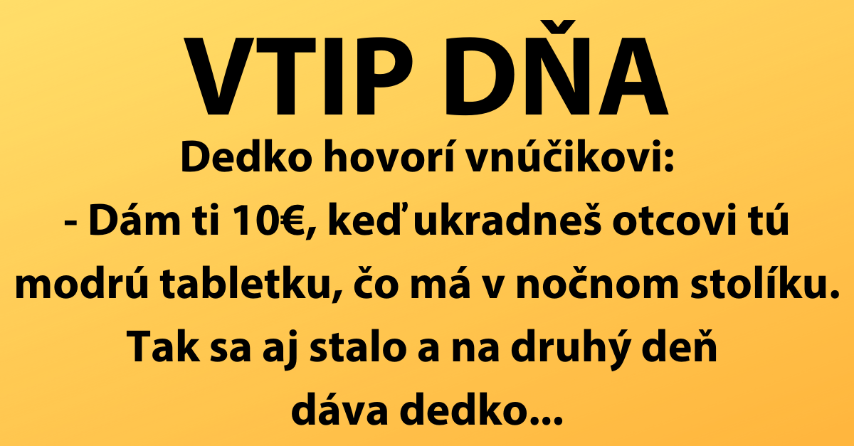 VTIP DŇA: Šikovný vnúčik