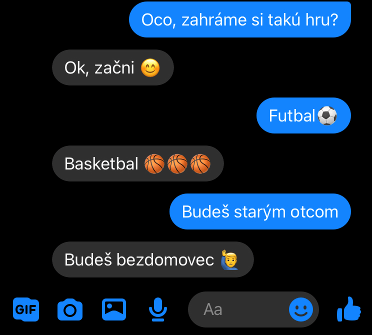 SMS hra s otcom