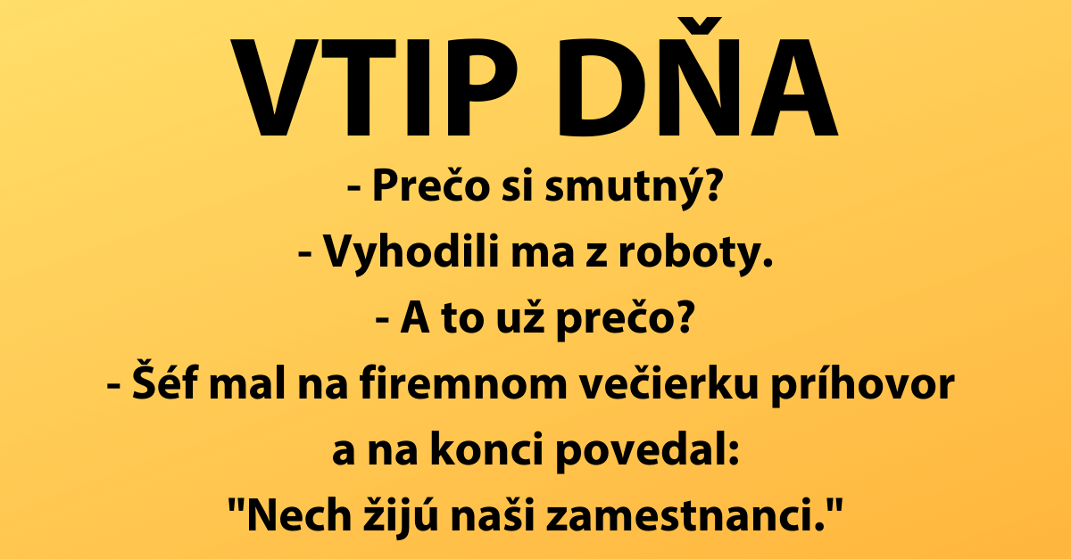 VTIP DŇA: Keď je zamestnanec v práci až príliš úprimný