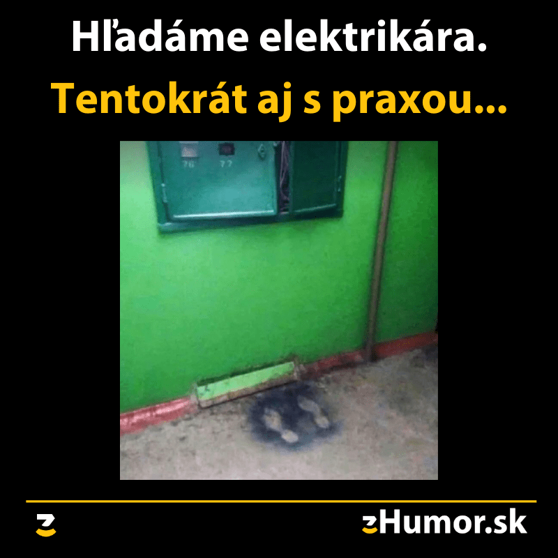 Hľadáme elektrikára