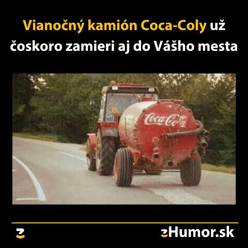Coca-Cola kamión trochu inak