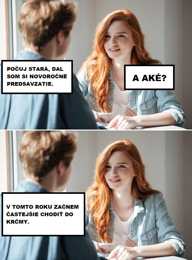 Novoročné predsavzatie muža
