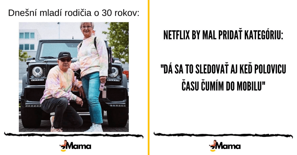 Trochu humoru (nie)len pre mamičky #25: Ako budú vyzerať dnešní mladí rodičia alebo aké je to žiť s mužom