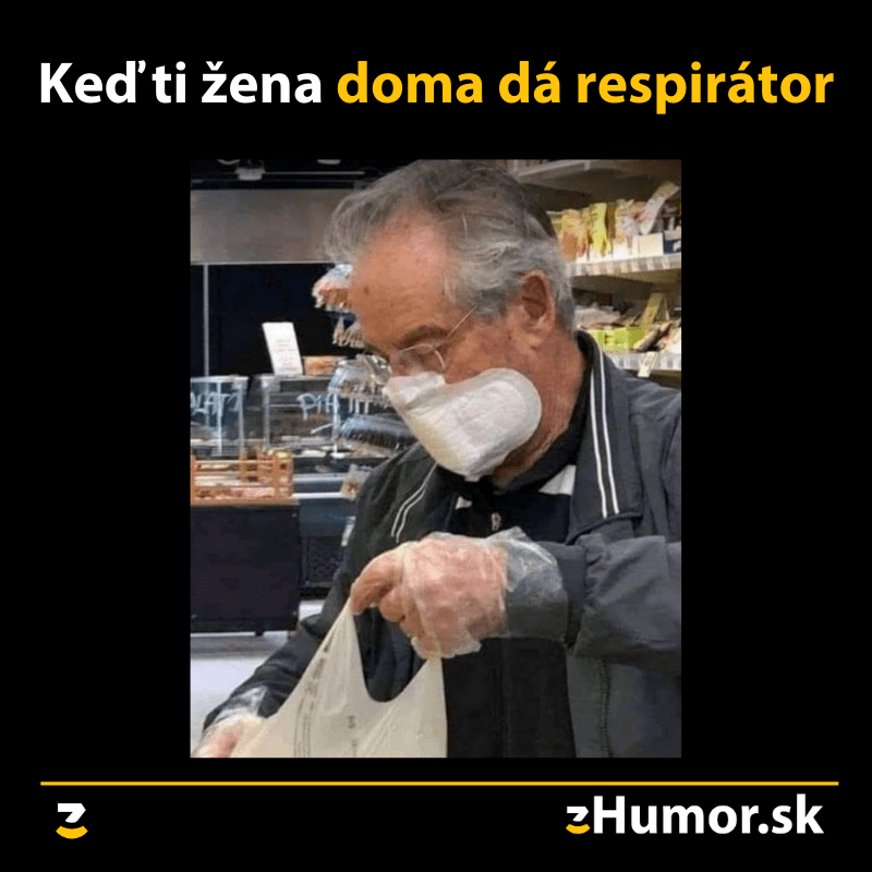 Respirátor od ženy