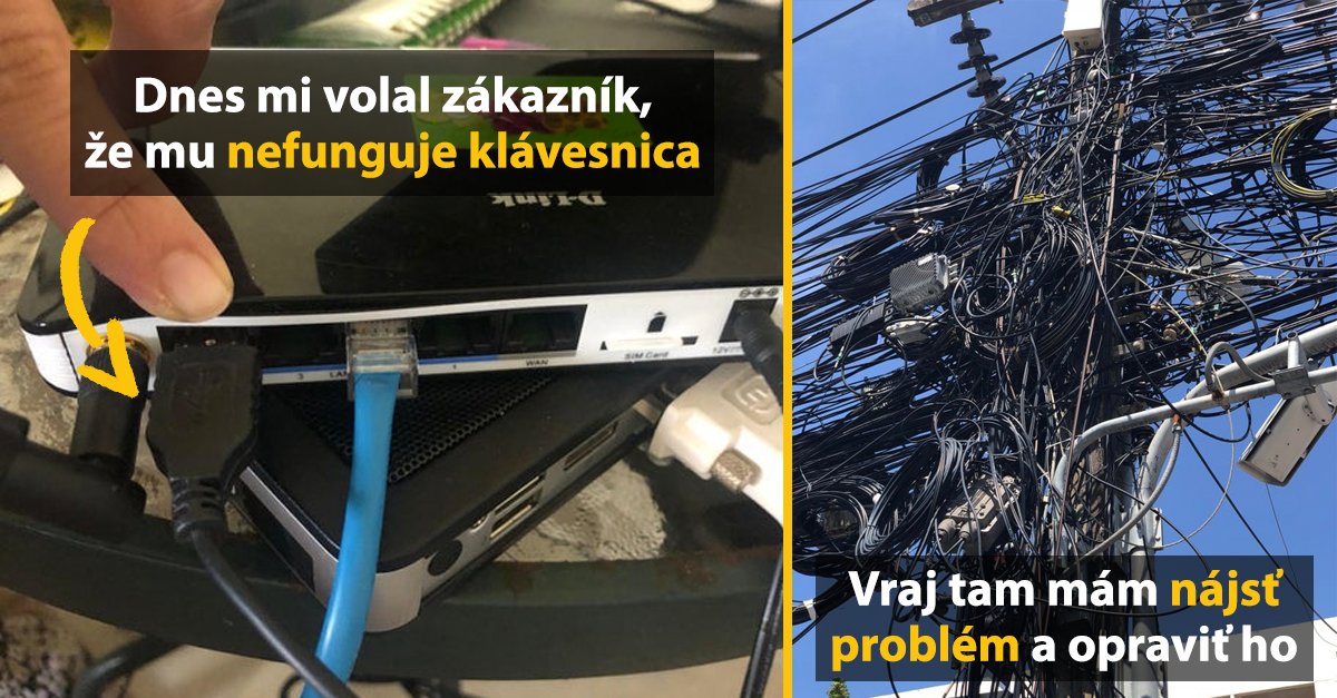 Ľudia z technickej podpory zdieľajú zábavné obrázky, s ktorými sa stretli počas svojej práce