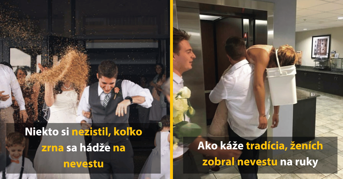 Bláznivé zábery zo svadieb, ktoré dnes potrebuješ vidieť