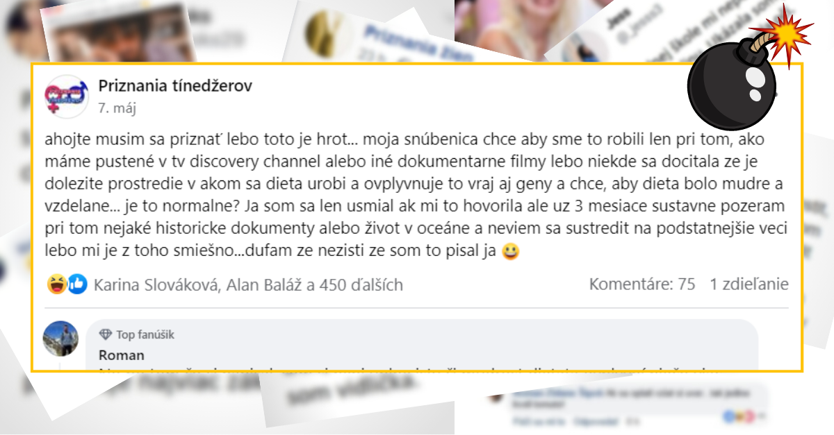 Bomby zo sociálnych sietí #738 – jeho snúbenice to chce robiť len pod jednou podmienkou