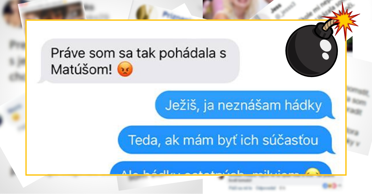 Bomby zo sociálnych sietí #734 – neznáša hádky, ale len v jednom prípade