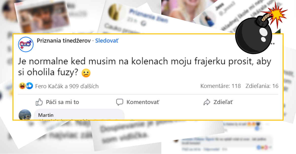 Bomby zo sociálnych sietí #772 – musí prosiť frajerku, aby si oholila fúzy, také komentáre nečakal