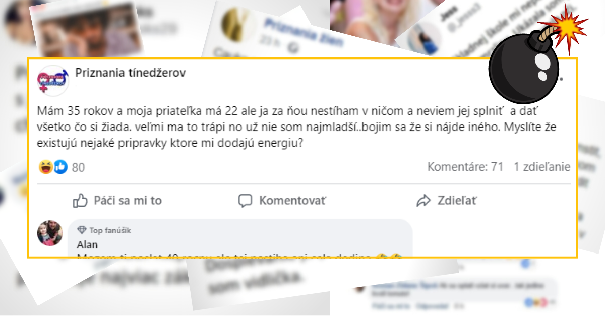 Bomby zo sociálnych sietí #759 – má mladšiu priateľku a nestíha jej, Alan mu dal skvelú radu