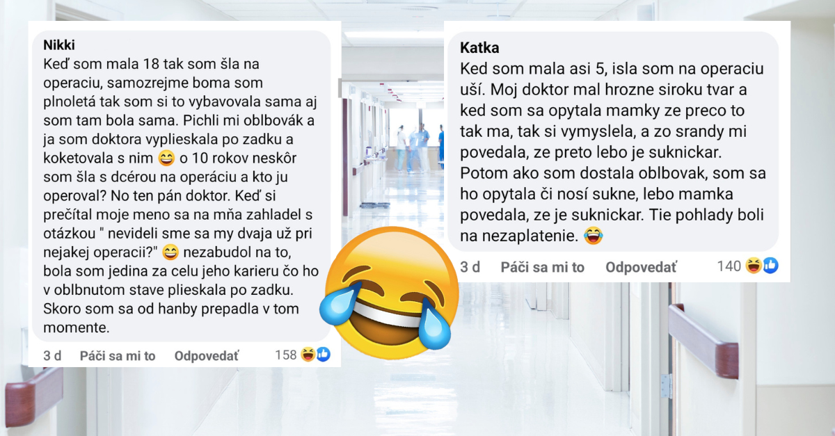 Vtipné príhody Slovákov spojené s doktormi a s pobytom v nemocnici