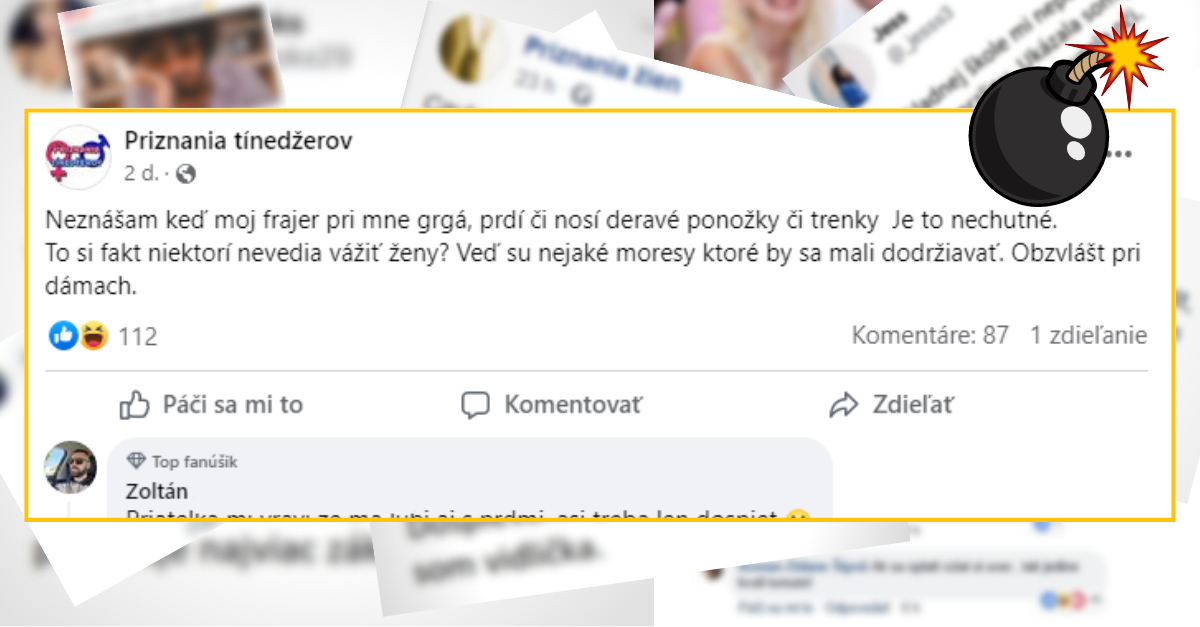 Bomby zo sociálnych sietí #783 – neznáša, keď jej frajer prdí, grgá a nosí špinavé trenky, Zoli jej to vtipne okomentoval