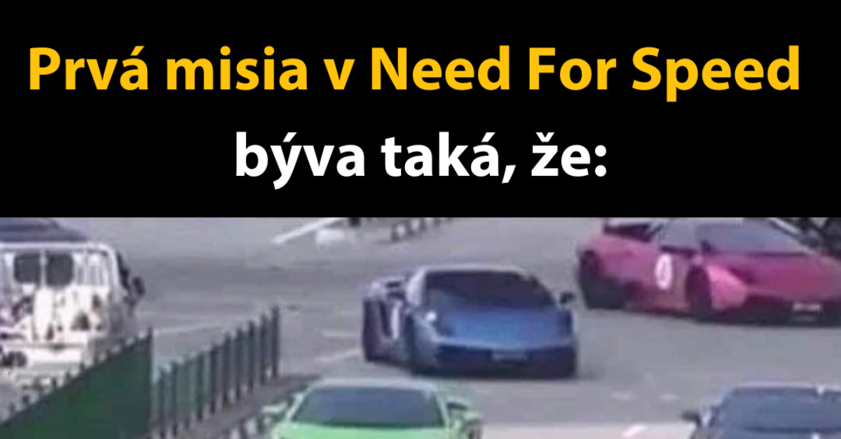 Prvá misia v Need For Speed