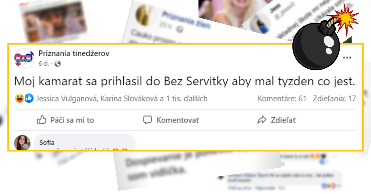 Bomby zo sociálnych sietí #820 – chalan sa prihlásil do Bez Servítky, aby mal čo týždeň jesť, ľudia to vtipne okomentovali