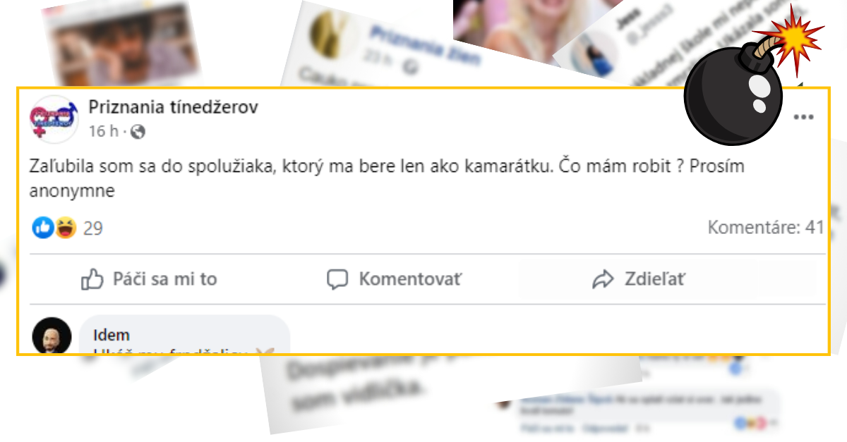 Bomby zo sociálnych sietí #826 – zaľúbila sa do spolužiaka, ktorý ju berie ako kamarátku, dostala jasnú radu, čo urobiť