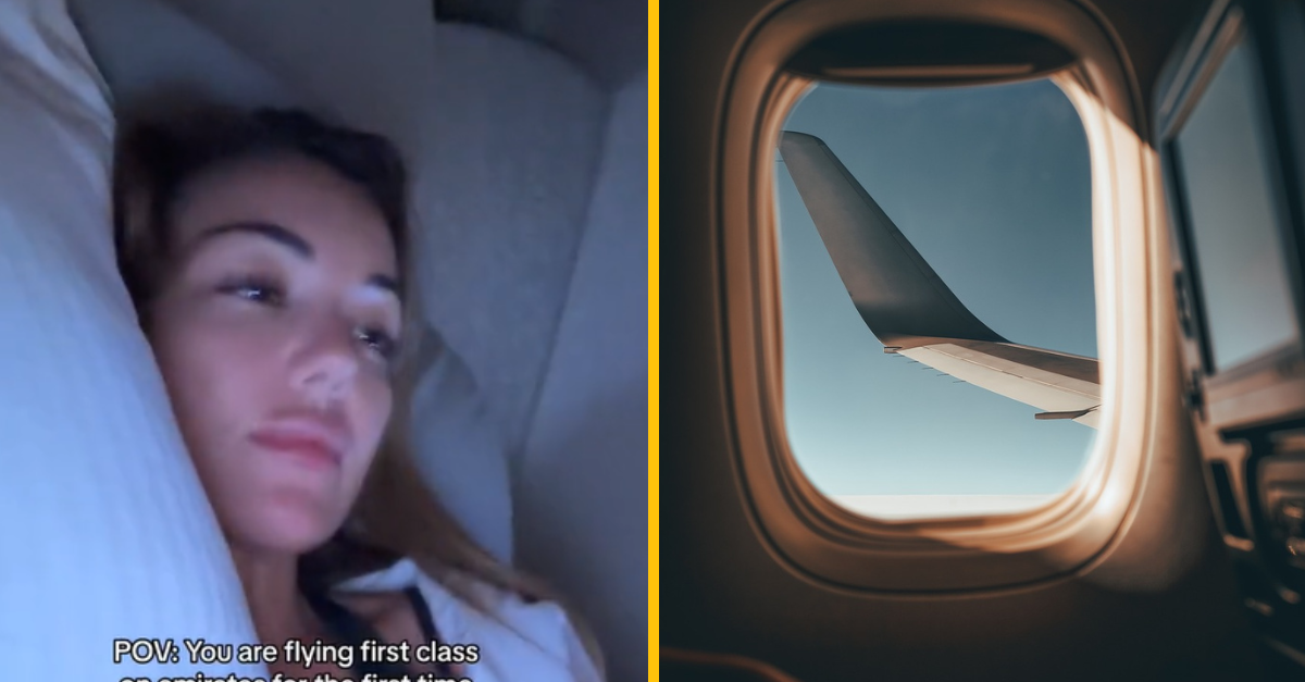 Žena prvýkrát letela prvou triedou a nešlo to podľa plánu. Keď uvidíte jej video, pochopíte prečo